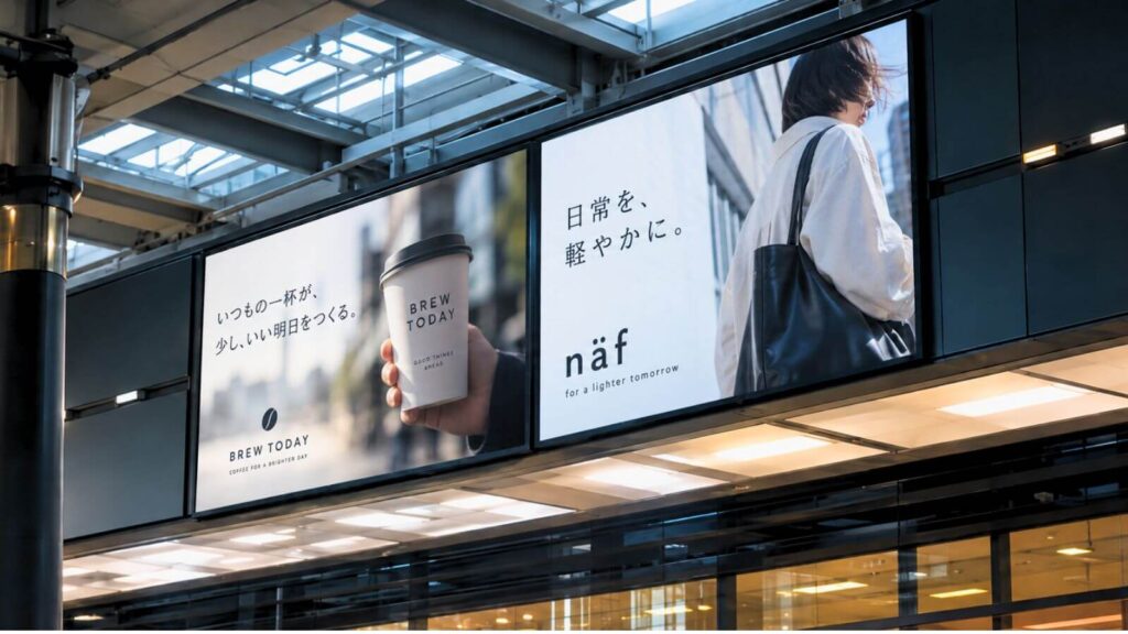 街にある様々な広告媒体