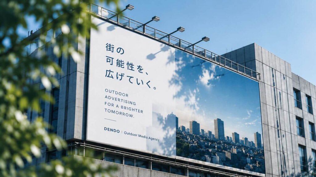 街の広告看板