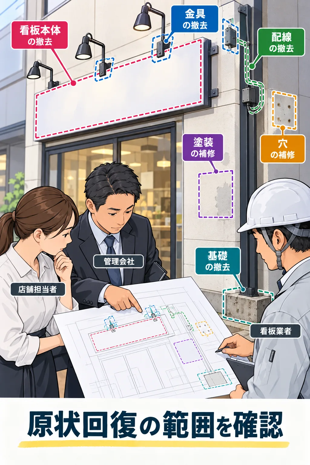 閉店・移転時は原状回復の範囲を先に確認する